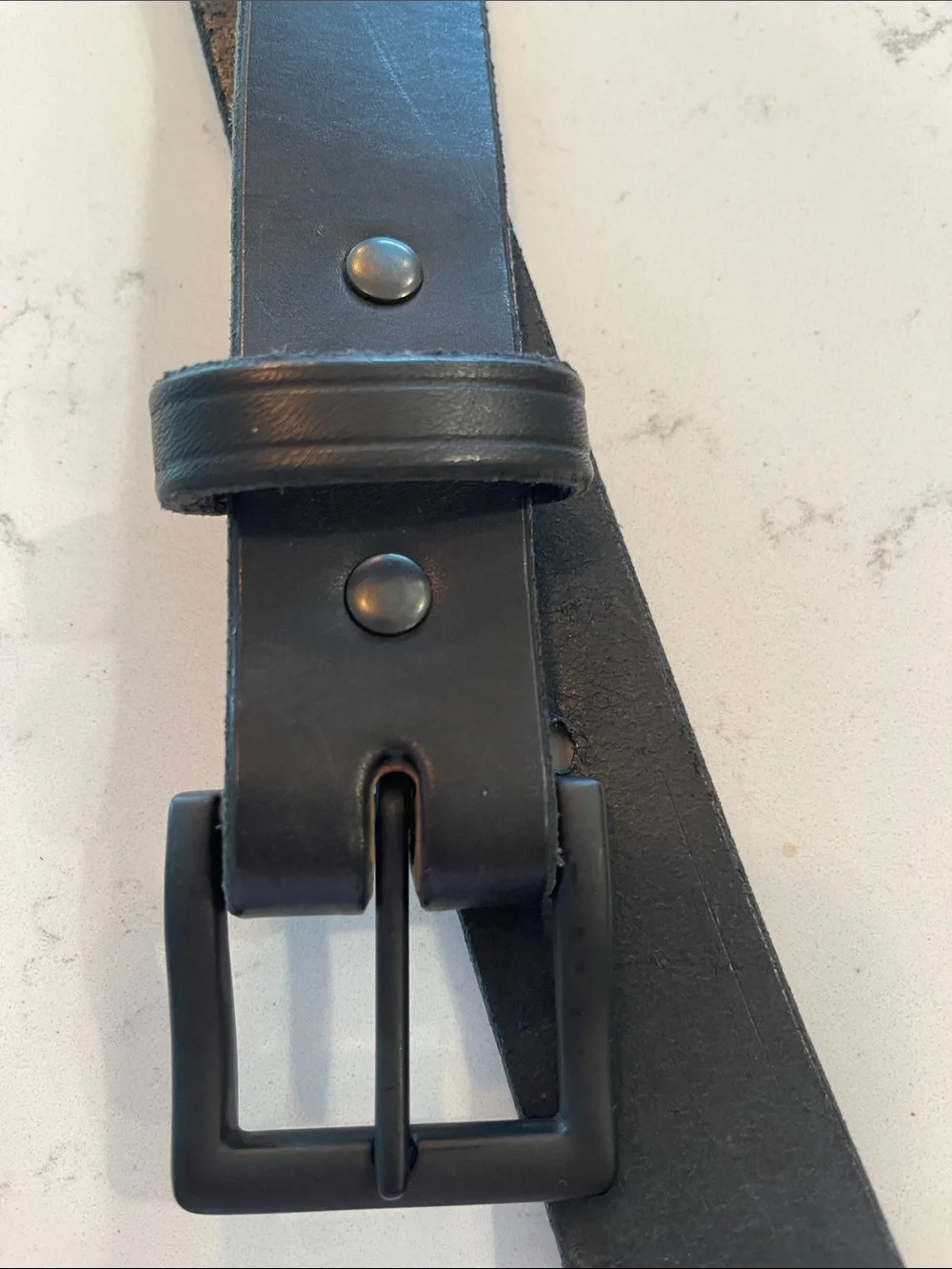 Hanks Belts Full Grain Black Leather Men’s Belt Size 60